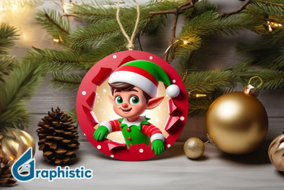 3D Cute ELF Christmas Ornament F 130 Review
