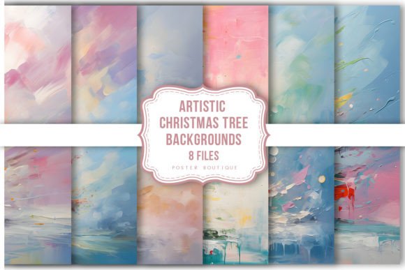 Christmas Tree Backgrounds Pack: Pro Illustrations