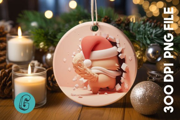 Cute Cat Christmas Ornament Back 15: Illustrations Review