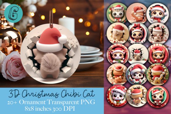 Cute Cat Christmas Ornament: Illustrations Review