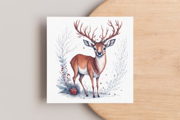 Cute Deer Christmas Illustrations for Festive Blogs