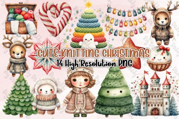 Cute Knitting Christmas Clipart PNG: A Designer’s Review