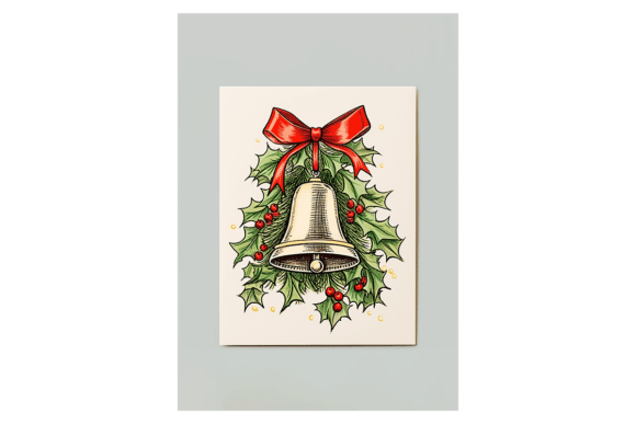 Jingle Bell Christmas Card: Festive Illustrations