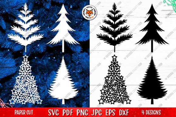 Review: Christmas Tree Paper Cut Template SVG for Illustrations