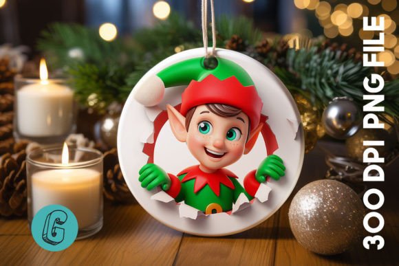 Reviewing Cute ELF Christmas Ornament F 124
