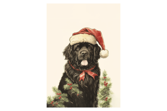 Reviewing Newfoundland Christmas Card for Embroidery