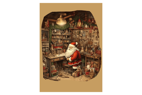 Santa s Workshop Christmas Card 2: Illustrations Review