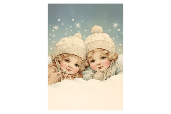 Snow Angels Christmas Card 1: Illustrations for Branding