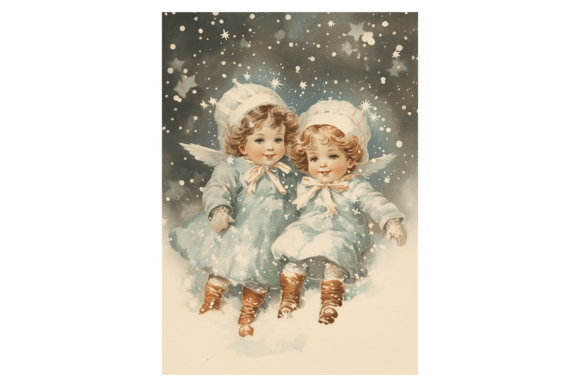Snow Angels Christmas Card 3: Illustrations Review