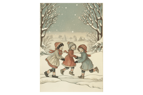 Winter Wonderland Christmas Card 4 Illustrations Review