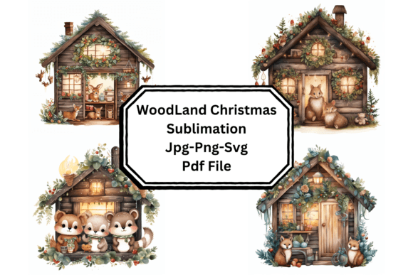 WoodLand Christmas Sublimation Illustrations Review